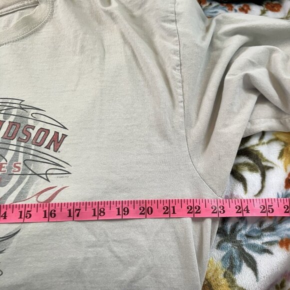 Y2K Harley Davidson T-shirt Long Sleeve Thunder Bay Flawed Well Worn Graphic - Picture 8 of 11